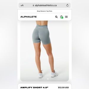 Alphalete Amplify Shorts 4.5 inch